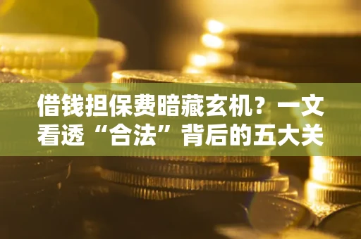 济南借钱担保费暗藏玄机？一文看透“合法”背后的五大关键陷阱