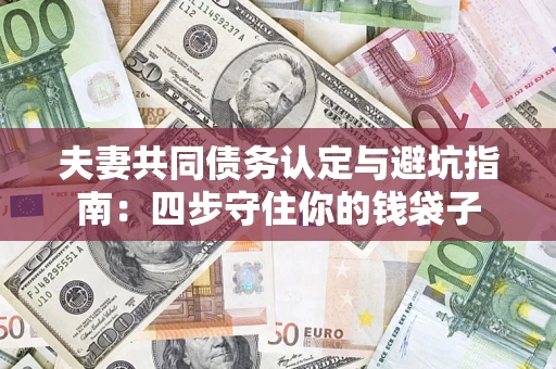 济南夫妻共同债务认定与避坑指南：四步守住你的钱袋子