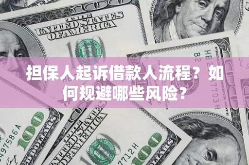 济南担保人起诉借款人流程？如何规避哪些风险？