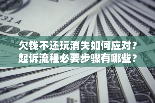 济南欠钱不还玩消失如何应对？起诉流程必要步骤有哪些？