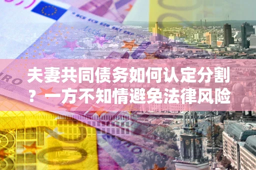 济南夫妻共同债务如何认定分割？一方不知情避免法律风险必看！